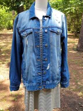 BP Unisex Blue Jean Oversize Jacket Cotton